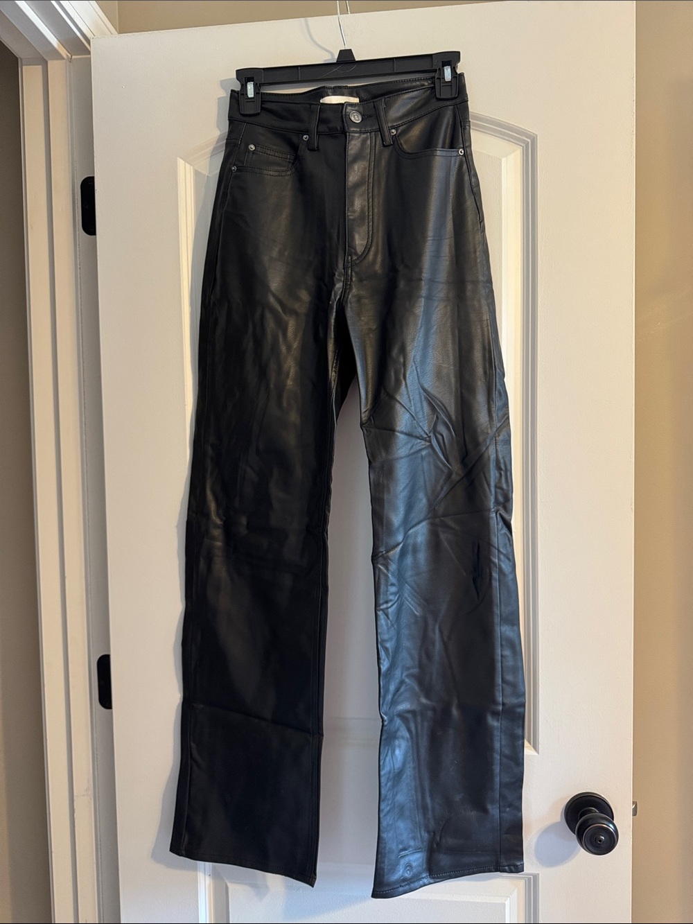 H&M Black Leather Women’s Jeans